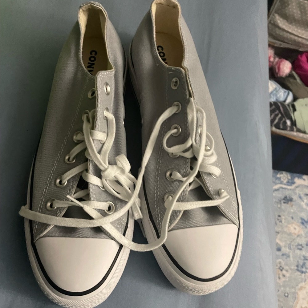 Converse Gray and White Women's Sneakers